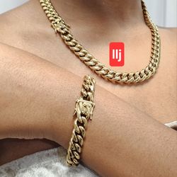 I Deliver I Ship 14k Gold Plated Chain Set