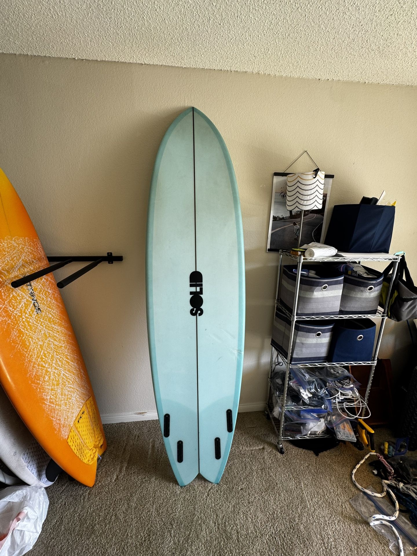 7’6 Surfboard Quad Fin