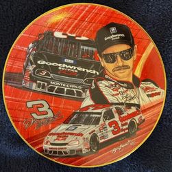 1996 Dale Earnhardt #3 Silver Select Hamilton Collection NASCAR Plate