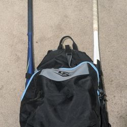 Baseball Back Pack (Two Bats, And Mit 