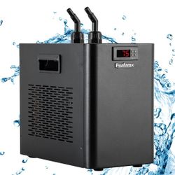 Poafamx 42gal Aquarium Chiller 1/10 HP Water Chiller Hydroponics Cooler 160L Fish Tank Cooling Syste