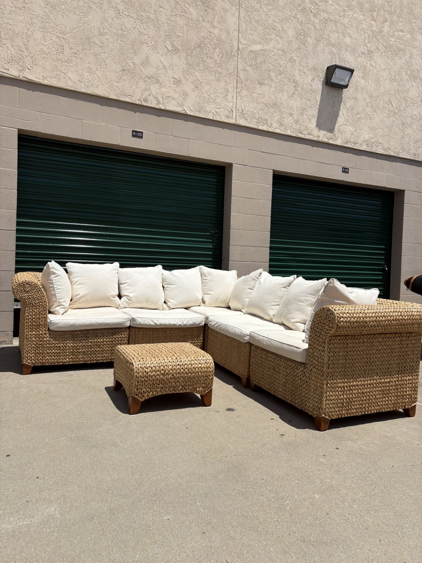 Pottery Barn Seagrass Modular Couch 🛻Delivery Available🛻