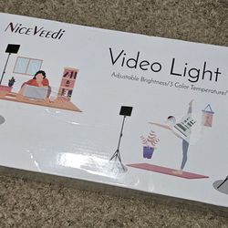 LED Video Light Kit Studio, 2K Dimmable, Photography/Film Production Kit w Tripod (2-Pack)