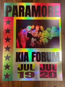 Paramore 2023 "This Is Why" Tour Poster - LA Kia Forum