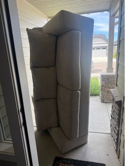 FREE COUCH! Beige/Light Grey - Approx 7ft