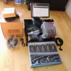 Cash Register, 2 Receipt Printers With Stand For Computer 