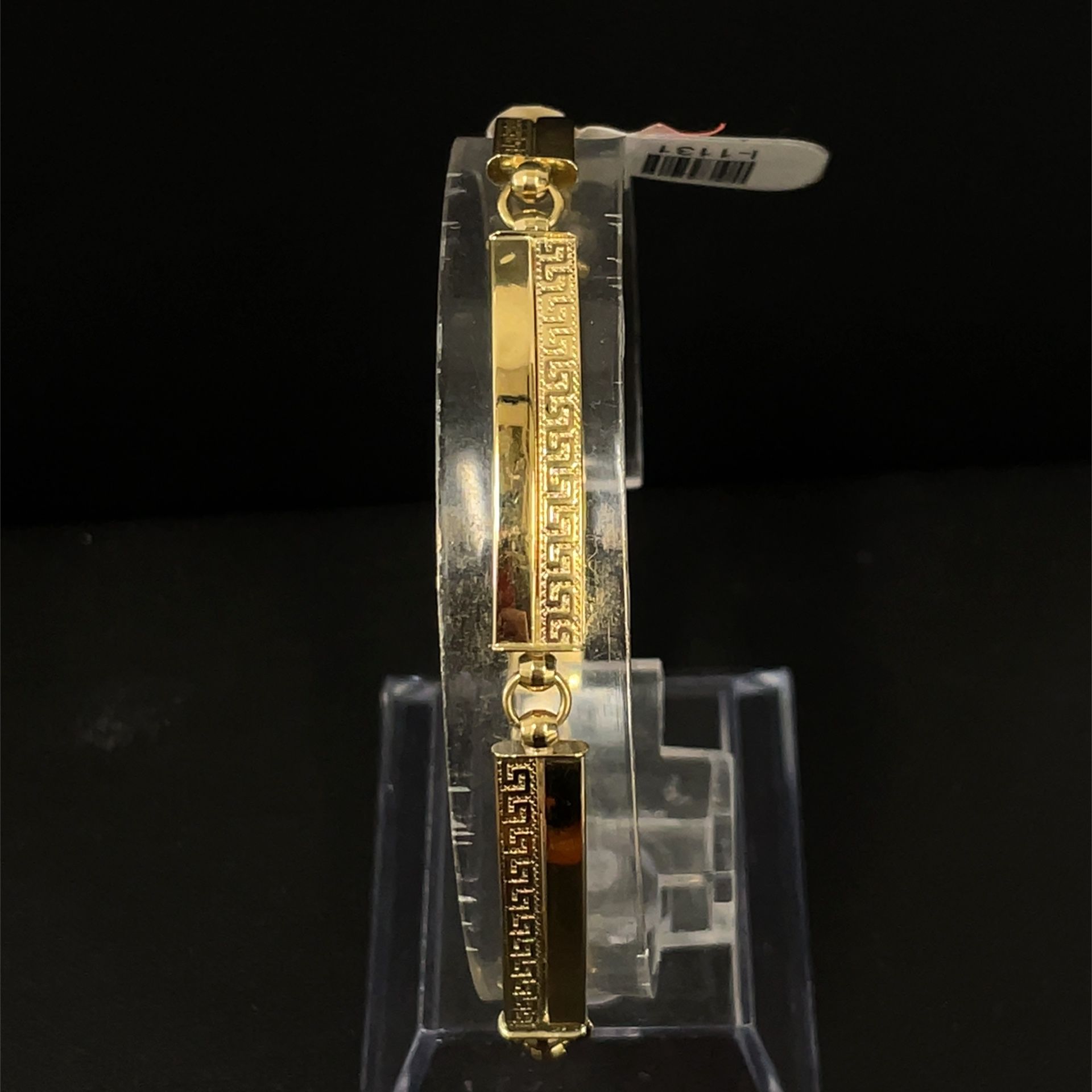 18KT Yellow Gold 7.5” Bar Bracelet 6.30g I-1131