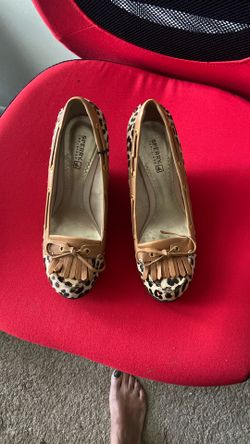 Sherry Women Cheetah Print Wedge Heel Shoes 