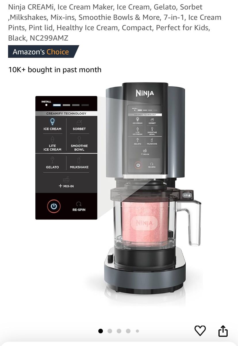 Ninja Creami Ice Cream Maker 7in 1 Best Deal RN FOR NEW!