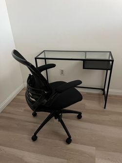 IKEA desk and chair