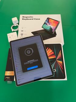 2TB Apple IPad Pro 12.9” 5th Generation ( M1 chip / 2024GB) WiFi + cellular (5G/Unlocked) with keyboard, pen &  Accessories