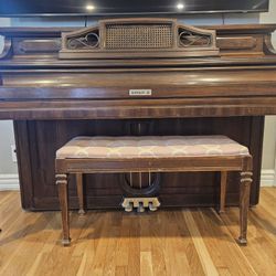 Vintage Kimball Artist Console Upright Piano