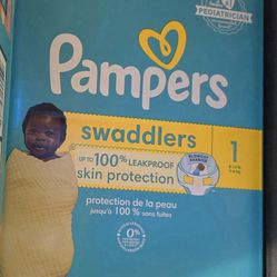 Size 1 Pampers Unopened Half Of A Box