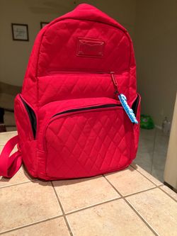 Cookies Red Quilted Backpack