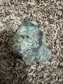 Natural Green Fluorite Crystal Specimen Rough Mineral Display Stone