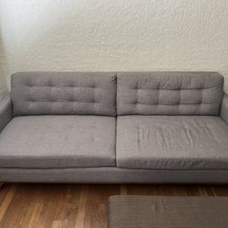 MCM couch and Ottoman 