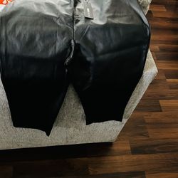 Pleather Capri Pants