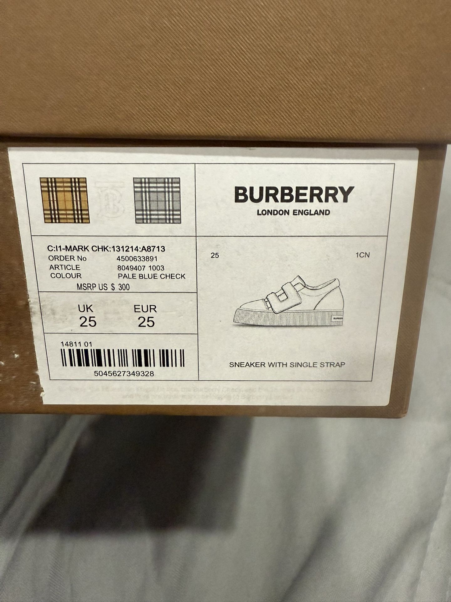 Burberry Toddler Shoes 
