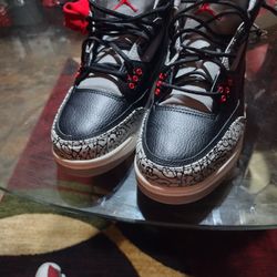 Jordan 3 Cement Black