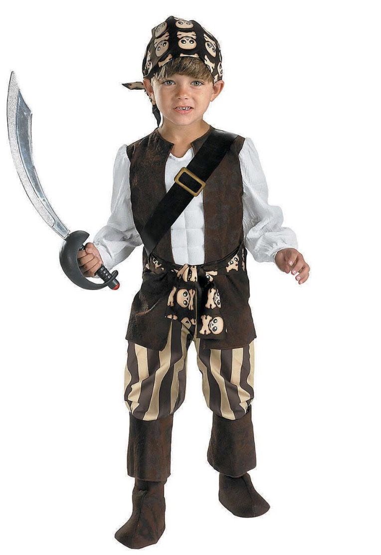 Pirate Costume Toddler Boy 3-4y