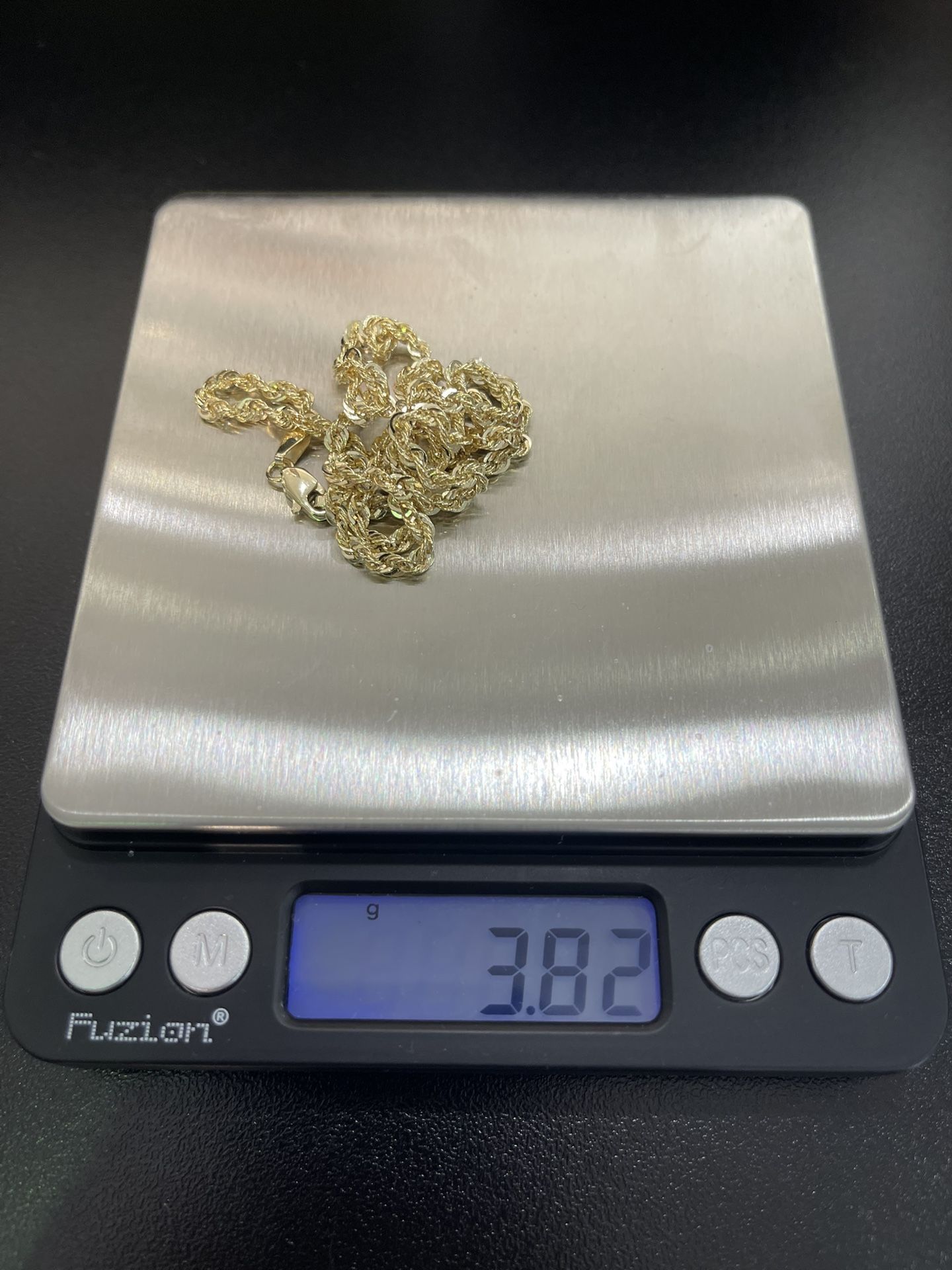 10k 3mm Gold Rope Chain