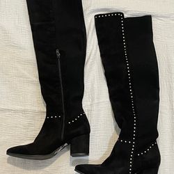 Black Knee High Boots Size 6.5
