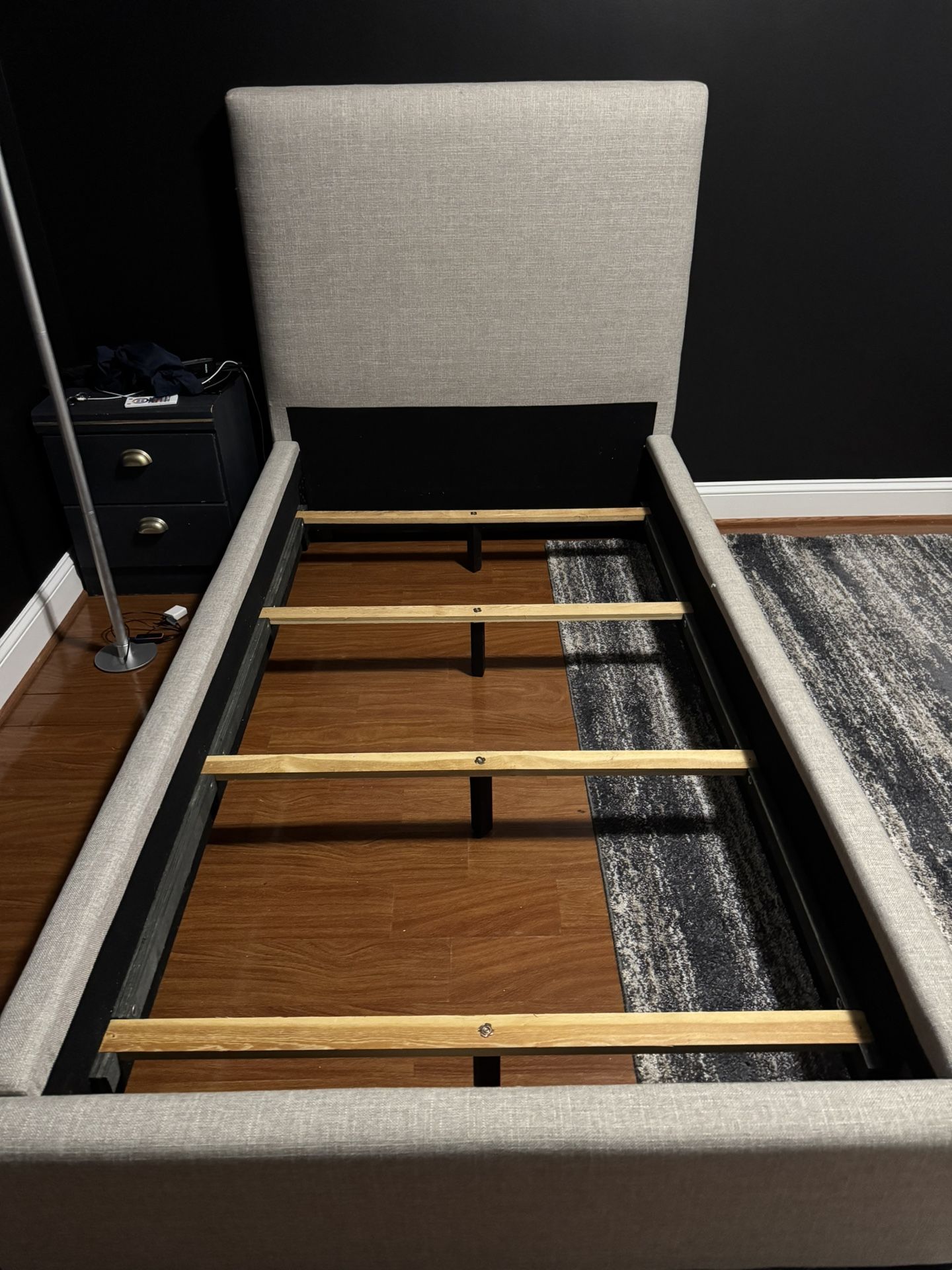 Frame + mattress twin Size. $250