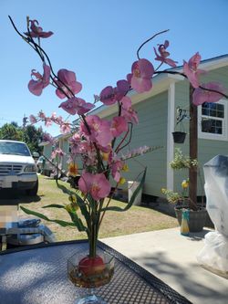 Artificial Pink Orchid Floral Arrangement