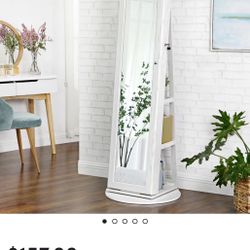 Armoire with Mirror L-15 1/2 W-15 1/2 H- 65 1/2