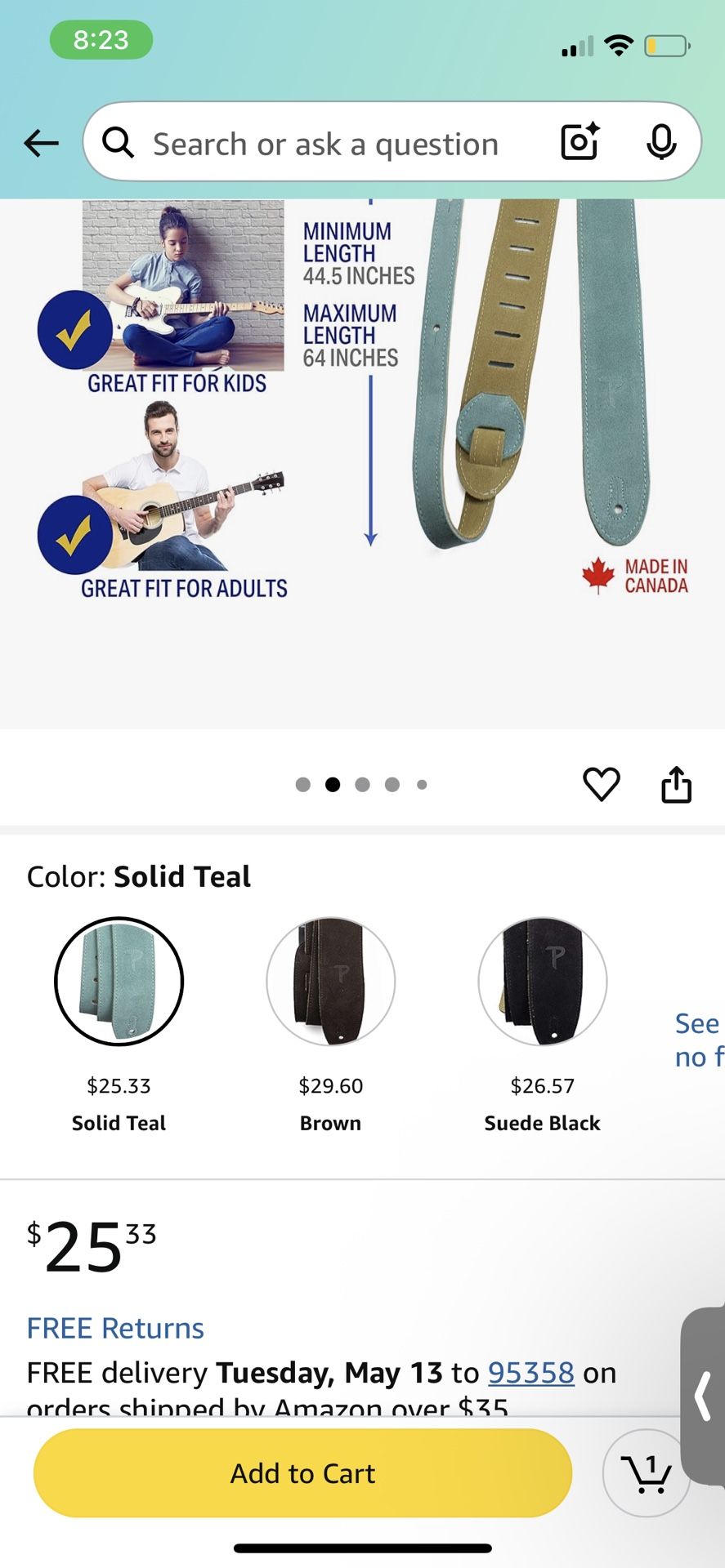Perris Guitar strap