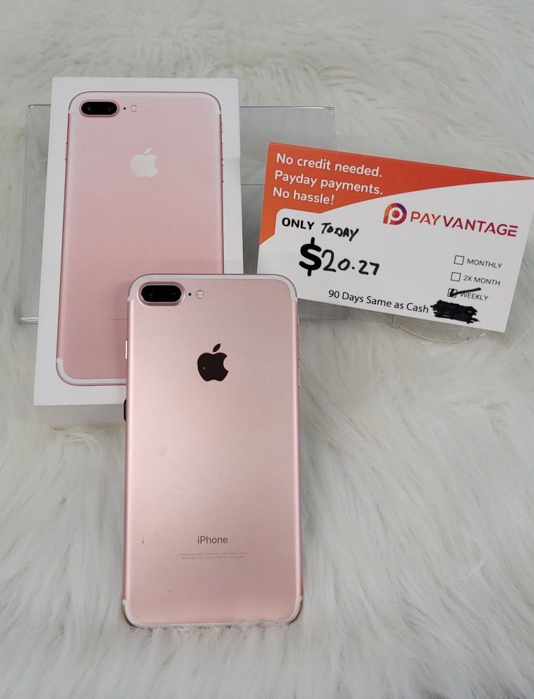 Apple IPhone 7 Plus Unlocked Pay In Payments With No Credit Check, Lowest Wholesale Prices. 3 months Warranty