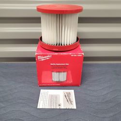 Milwaukee Wet/dry Shop-vac Replacement Filter, NEW