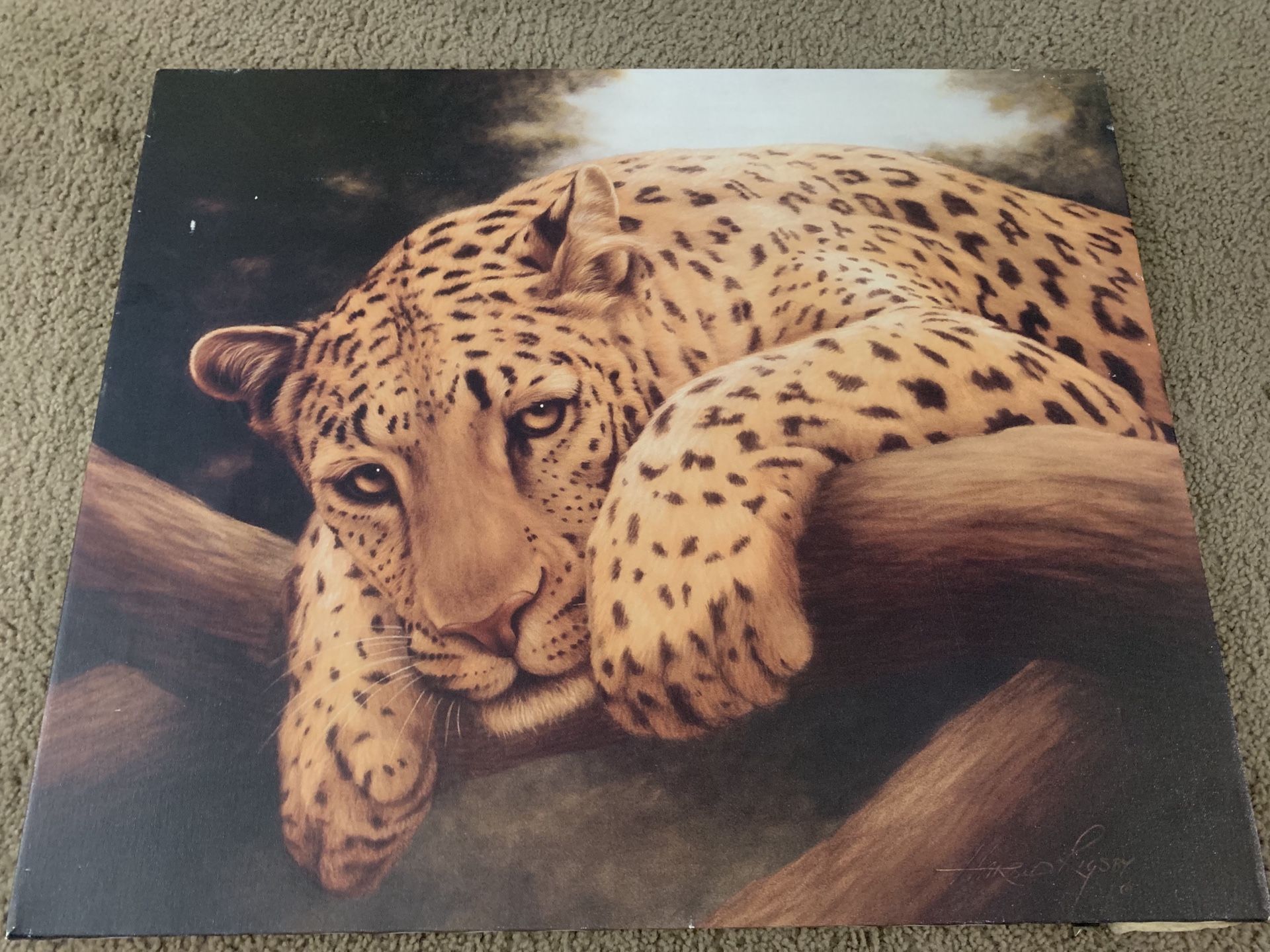 Leopard original canvas