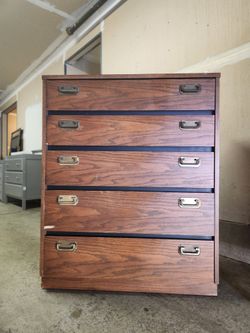 Mid century  dresser and night stand