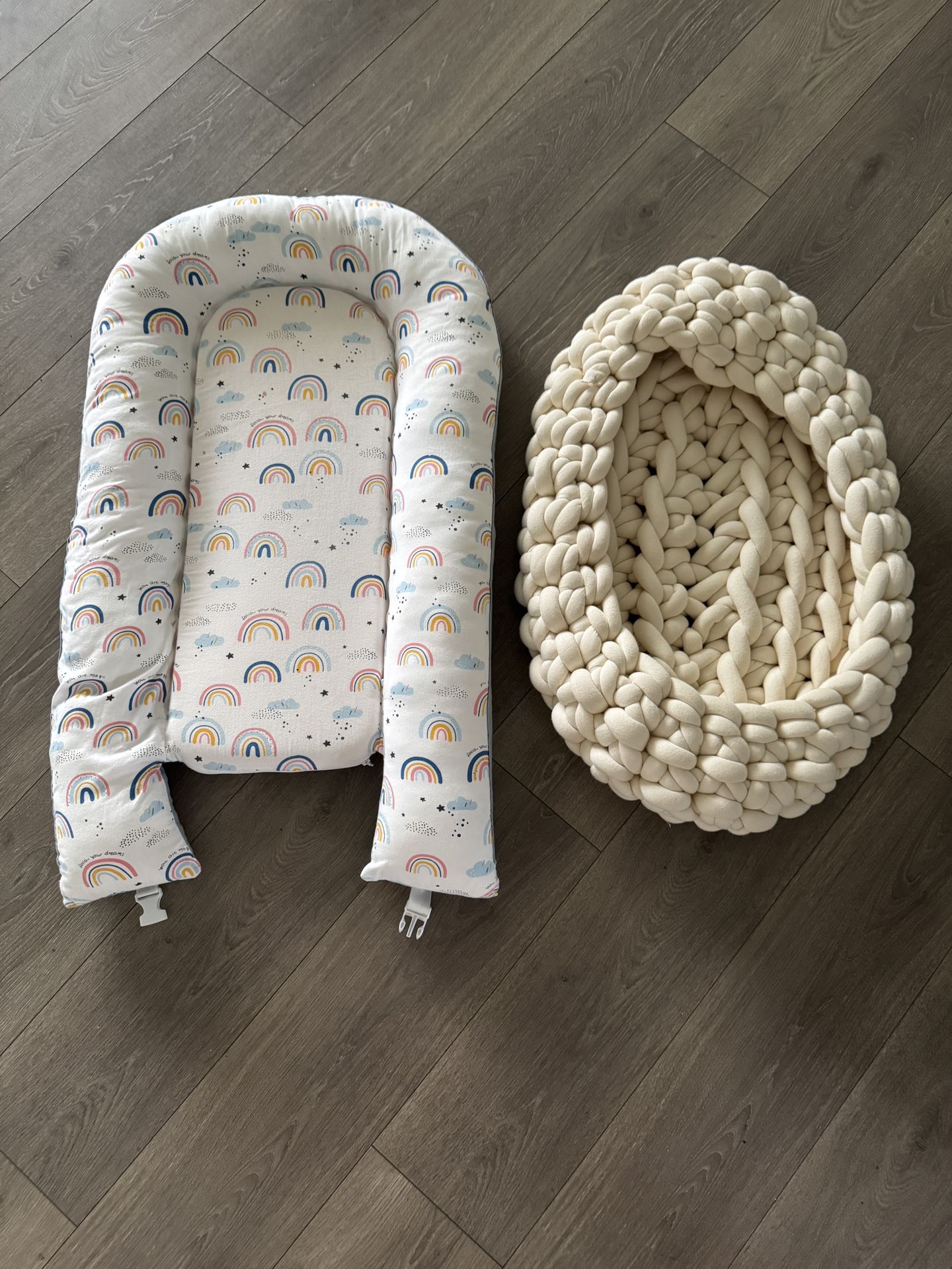 Knitted baby Nest & Baby Longer