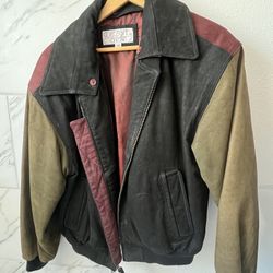 Vintage Leather Jacket Looks Brand New.  Size 40 Well Cared For Worn Maybe Twice Bought New In 1992