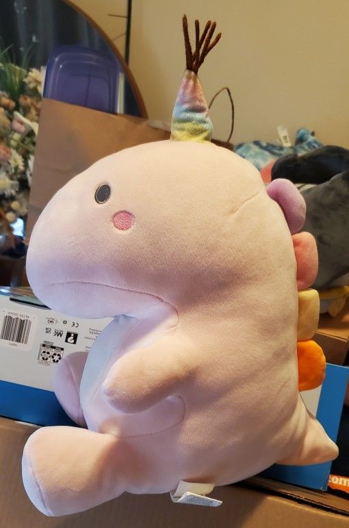 Party Hat Dino Stuffie- Please Read Description. 