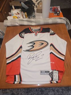 Ryan Kesler Signed HUGE Auto Anaheim Ducks Jersey Size XL