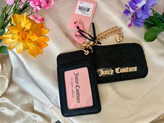 Juicy Couture Black Wristlet Wallet with Card Holder
