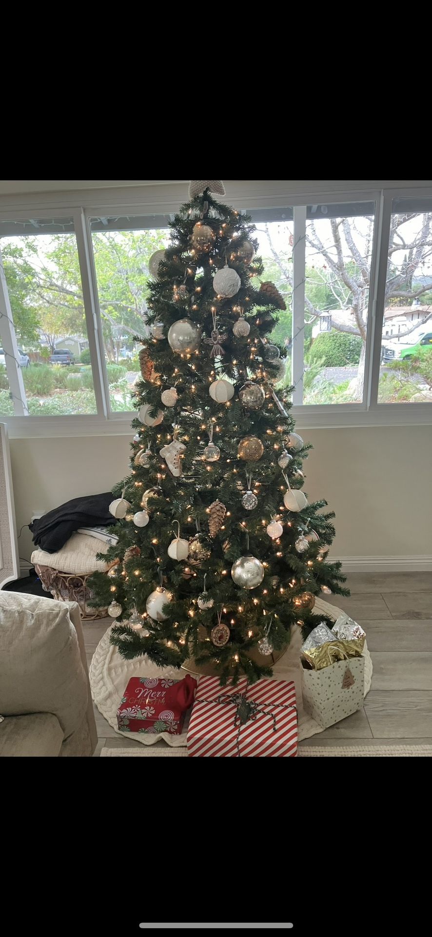 Artificial Christmas Tree & Stand 