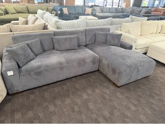 Comfy gray sectional