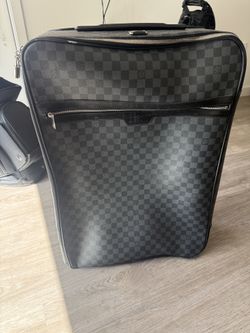 Auth LOUIS VUITTON Pegase 60 Damier Graphite Luggage