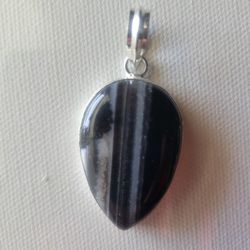 Black Agate Pendant