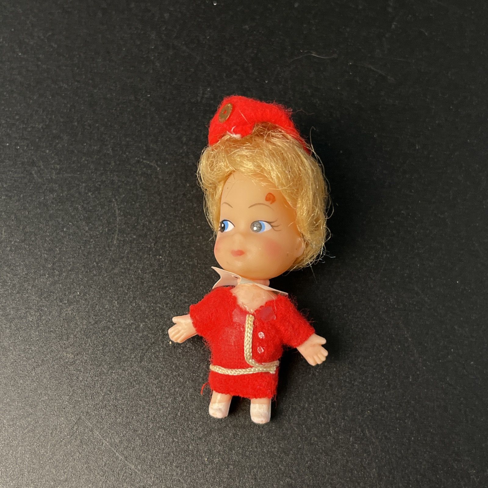 Vintage 1960s Pan Am TWA United-Eastern Airlines Kiddle Klone Doll 3" (No Purse)