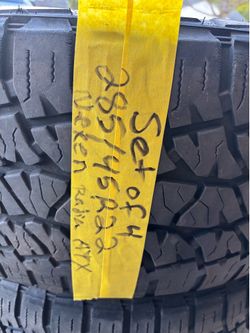 Set of 4 tires 285/45r22 nexen radial ATX $225