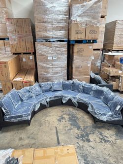 New! Outdoor 6pc patio curve set