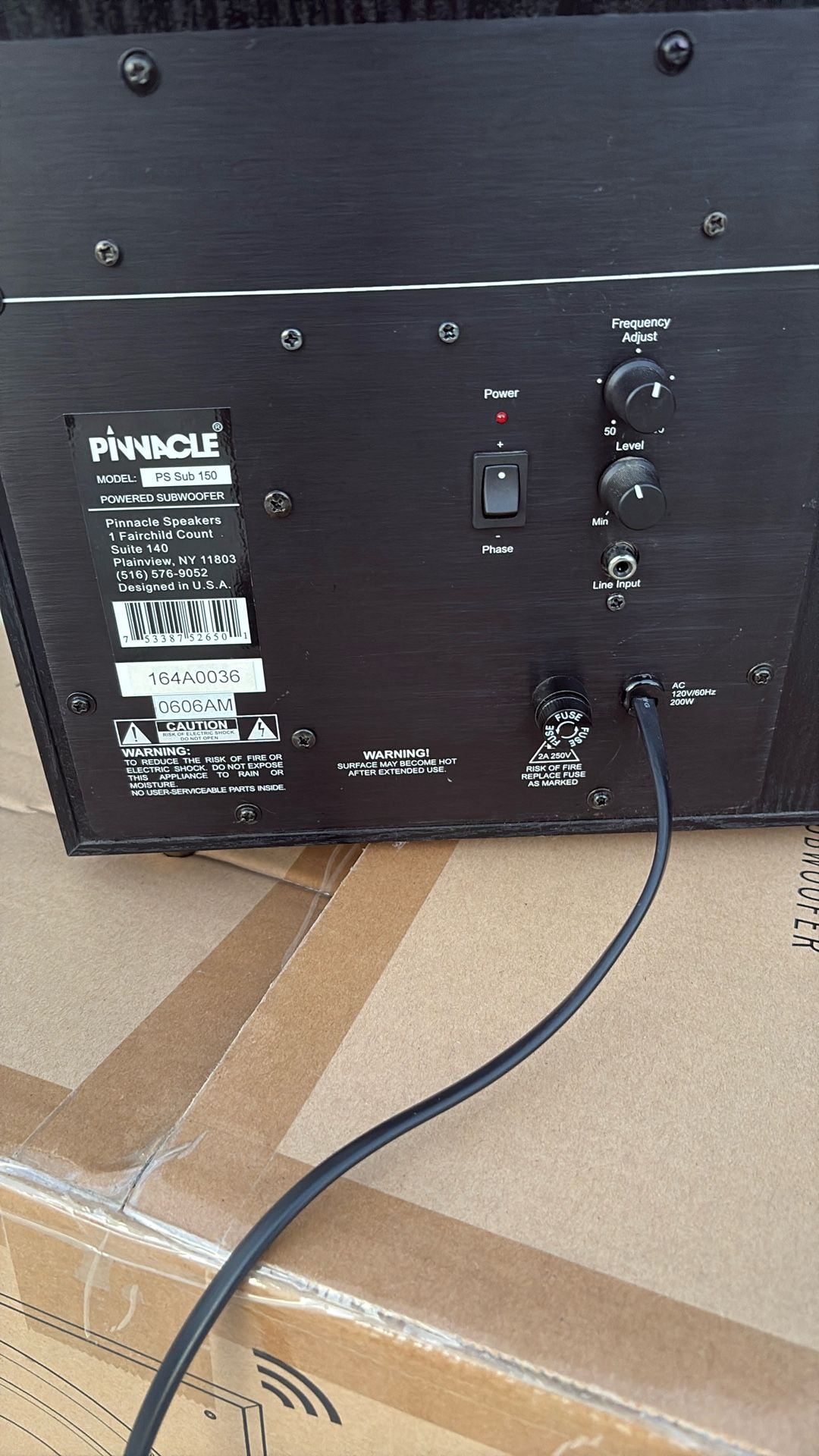 Pinnacle 10” Powered Subwoofer