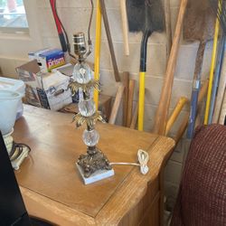 Antique Crystal Lamp