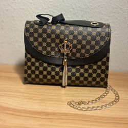 Women’s mini Crossbody Bag Brown And Black