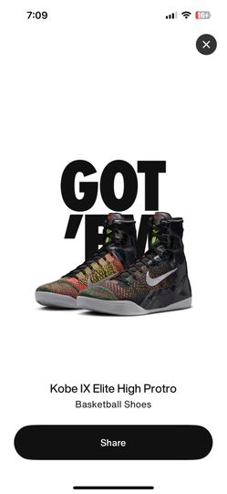 Kobe IX Elite High protro